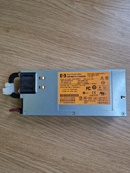 HP DPS-750RB 750 Watts Power Supply 511778-001 506821-001 506822-101