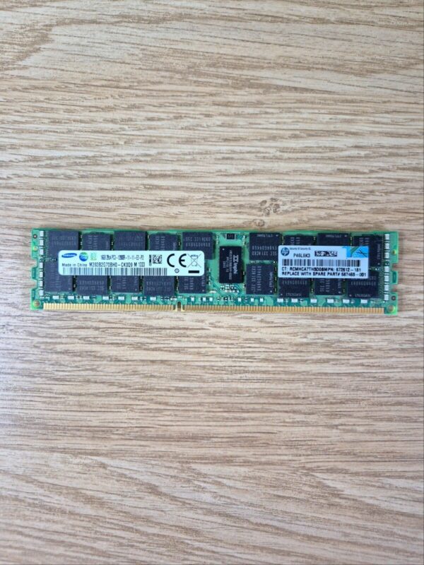 Samsung HP 672612-181 M393B2G70BH0-CK0Q9 M 1247 16GB DDR3 Server Memory PC3 RAM