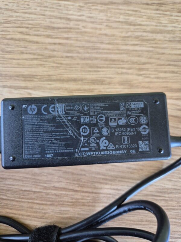 Genuine HP 45W 741727-001 19.5V 2.31 Blue Tip  Probook Chromebook Laptop Charger - Image 2