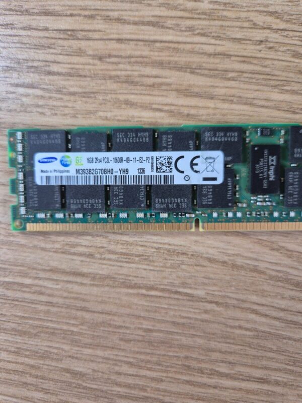 M393B2G70BH0-YH9 Samsung 16GB PC3L-10600R DDR3-1333MHz ECC 2Rx4 Memory - Image 2