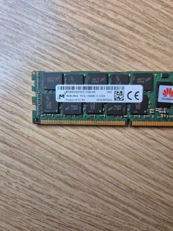 Micron 16GB 2Rx4 PC3L-12800R ECC Server RAM MT36KSF2G72PZ-1G6E1HE Huawei - Image 2