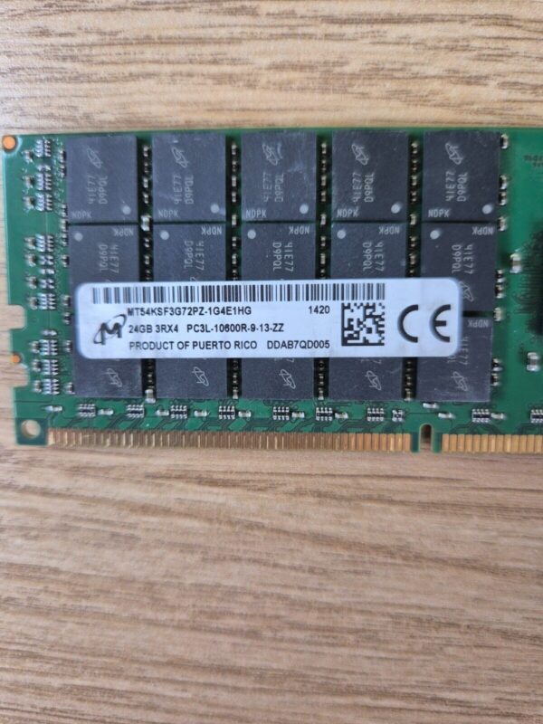 Micron MT54KSF3G72PZ-1G4E1HG 24GB 3RX4 PC3L-10600R-9-11-ZZ Memory - Image 2