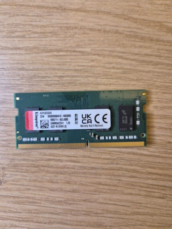 KCP432SS6-8 8GB DDR4 3200MHz Single Rank SODIMM Memory