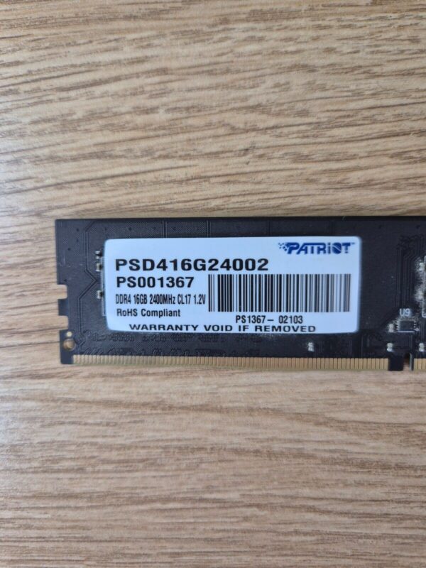 Patriot Memory Signature Line DDR4 16GB 2400MHz UDIMM  PSD416G24002 - Image 2