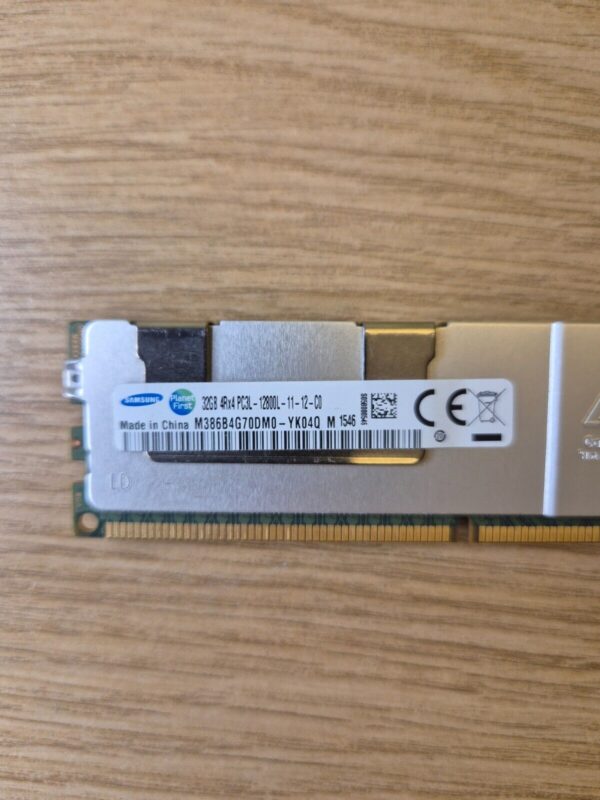 SAMSUNG M386B4G70DM0-YK04 4Rx4 PC3L-12800L-11-12-C0 Server Memory DDR3 32GB - Image 2