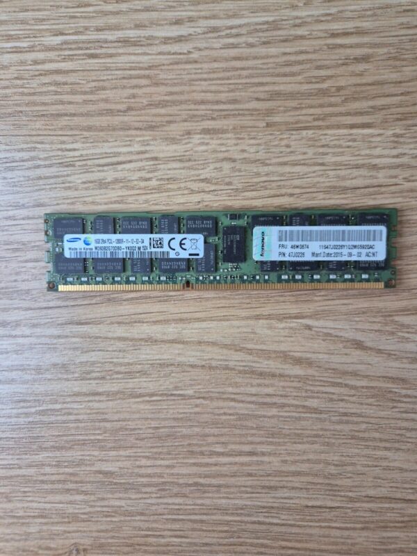 16GB Samsung M393B2G70DB0-YK0Q2 2Rx4 PC3L-12800R Server RAM