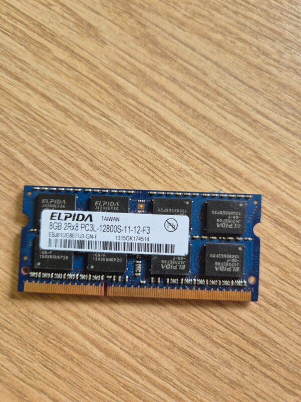 Elpida 8GB 2Rx8 PC3L-12800S DDR3L Laptop Memory RAM EBJ81UG8EFU0-GN-F