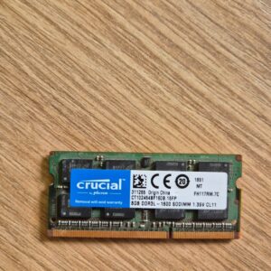 Crucial 8GB DDR3L-1600 Memory RAM SO-DIMM CT102464BF160B.16FP