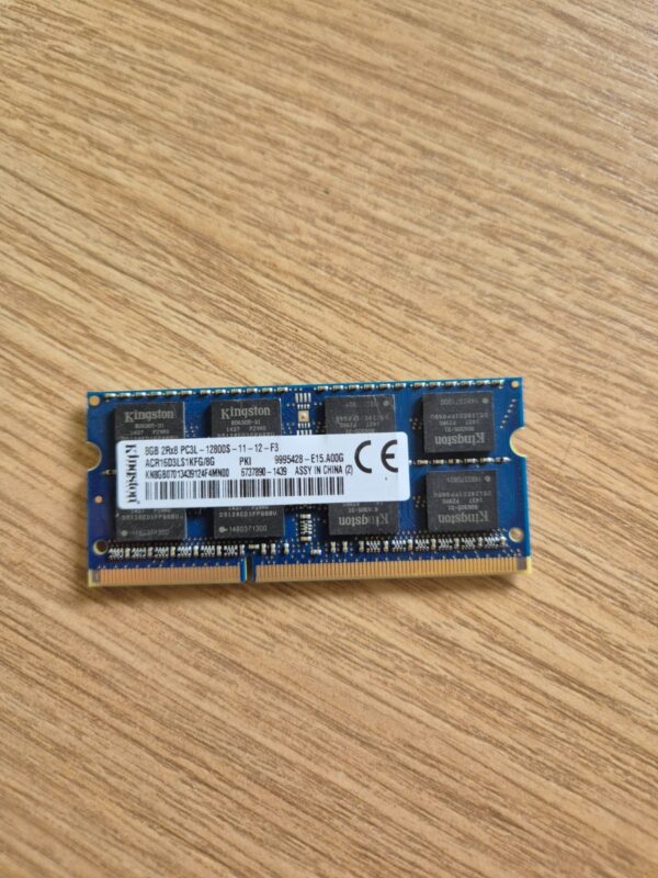 KINGSTON 8 GB DDR3 LAPTOP RAM PC3L-12800S MHz 2Rx8 ACR16D3LS1KFG/8G