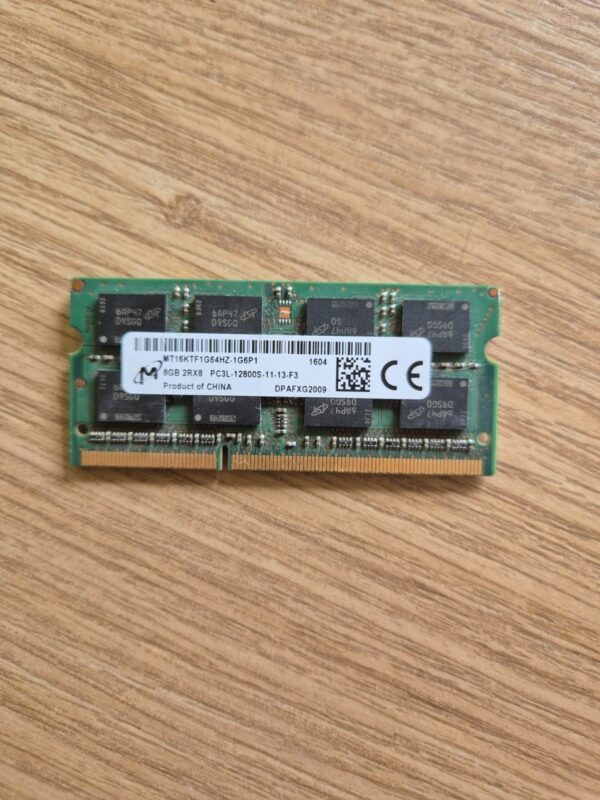 Micron 8gb DDR3 Laptop RAM 1600 MHz 2rx8 MT16KTF1G64HZ