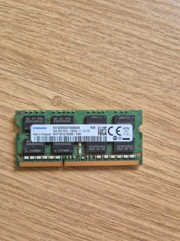 Samsung 8GB 2Rx8 PC3L-12800S-11-13-F3 Laptop Memory P/N: M471B1G73EB0-YK0 Tested